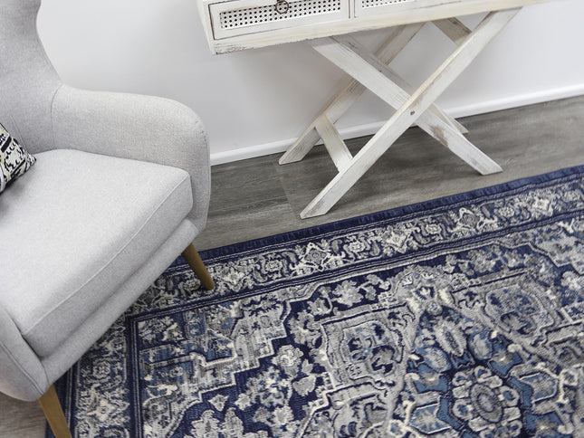 Arya Tranistional Navy Rug