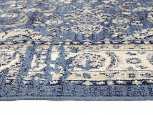 Arya Ziegler Distressed Navy Rug