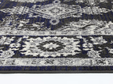 Arya Ziegler Navy Grey Rug