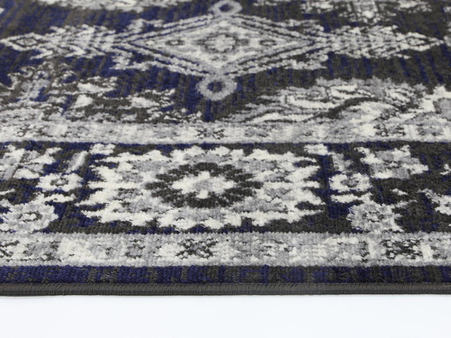 Arya Ziegler Navy Grey Rug