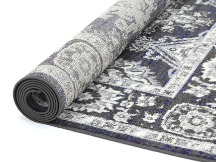 Arya Ziegler Navy Grey Rug