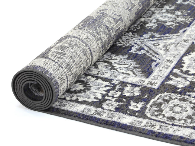 Arya Ziegler Navy Grey Rug