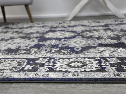Arya Ziegler Navy Grey Rug