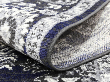 Arya Ziegler Navy Grey Rug