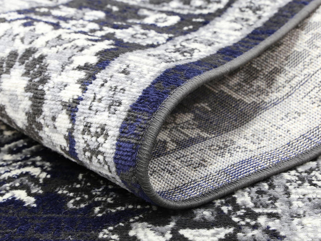 Arya Ziegler Navy Grey Rug