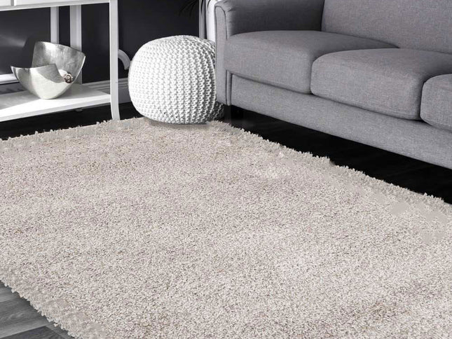 Austin Beige Cream Shaggy Rug