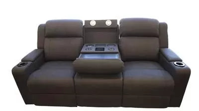 Academy 3 Seater Electric Recliner - Light Coffee