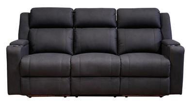 Academy 3 Seater Electric Recliner - Onyx