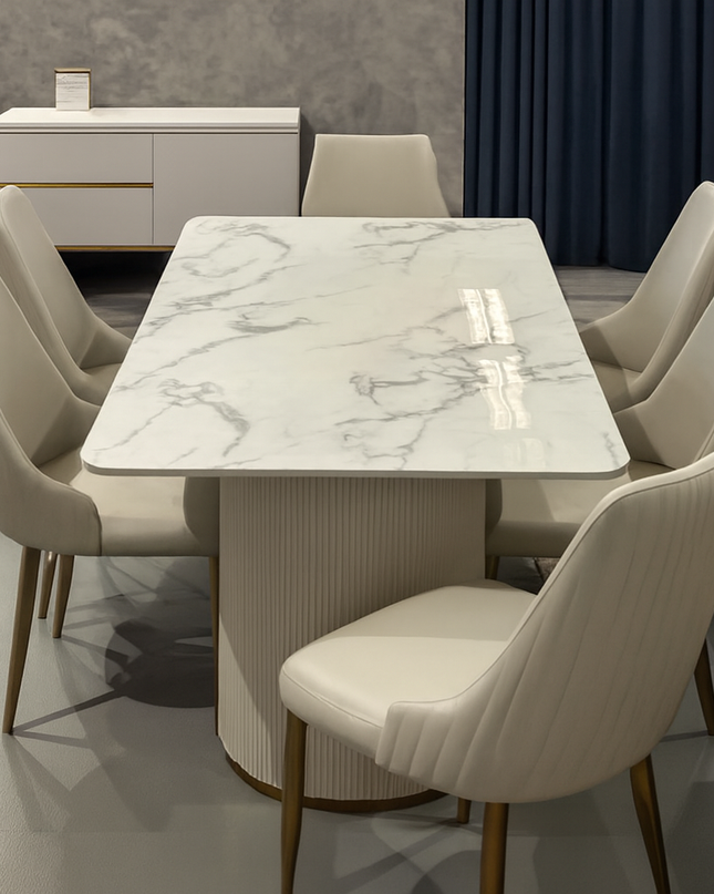 Alisa Dining Table - White