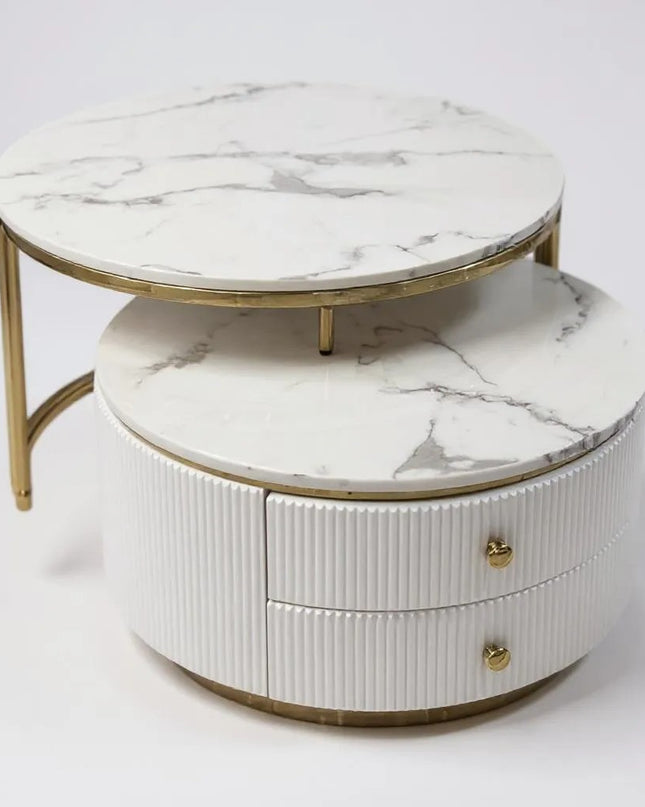 Alisa Set of Coffe Table - White