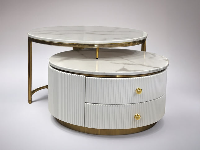 Alisa Set of Coffe Table - White