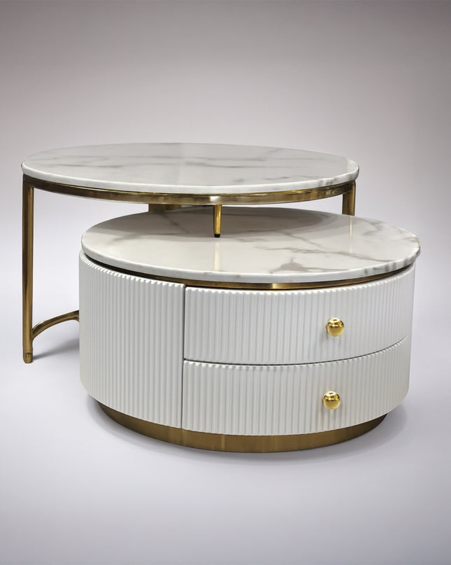 Alisa Set of Coffe Table - White