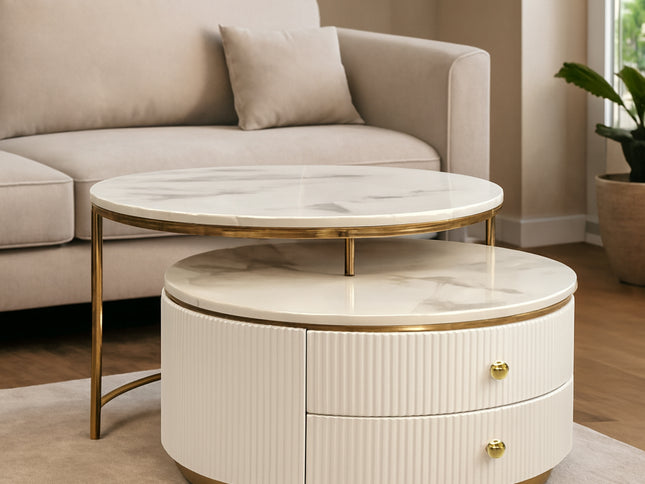 Alisa Set of Coffe Table - White