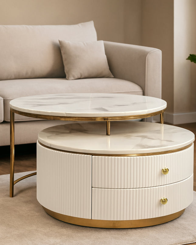 Alisa Set of Coffe Table - White