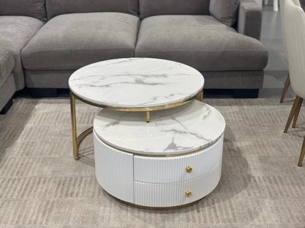 Alisa Set of Coffe Table - White