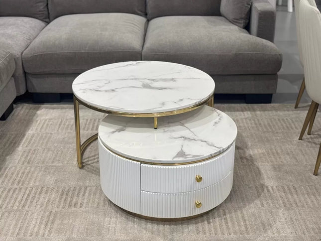 Alisa Set of Coffe Table - White