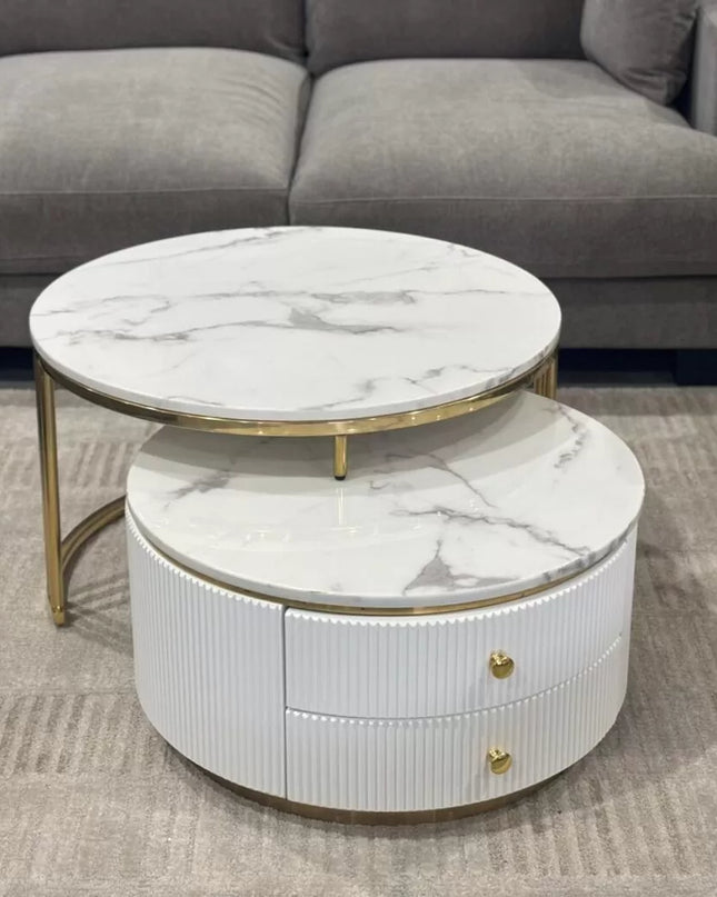Alisa Set of Coffe Table - White