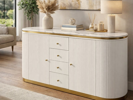Alisa Buffet Table - White