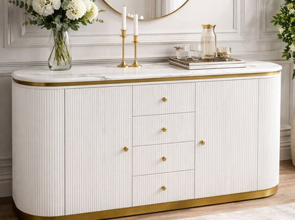 Alisa Buffet Table - White