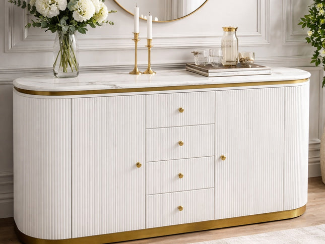 Alisa Buffet Table - White