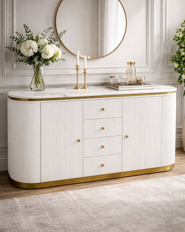 Alisa Buffet Table - White