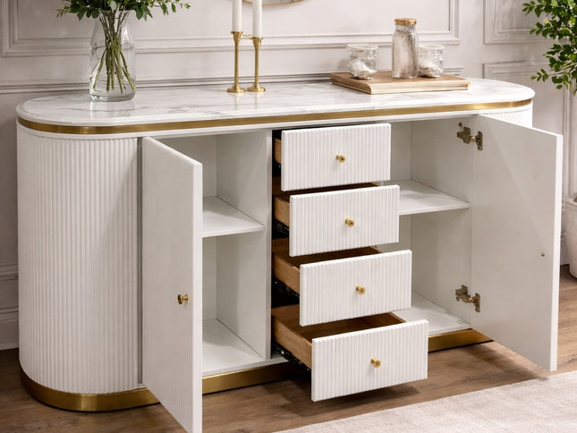 Alisa Buffet Table - White