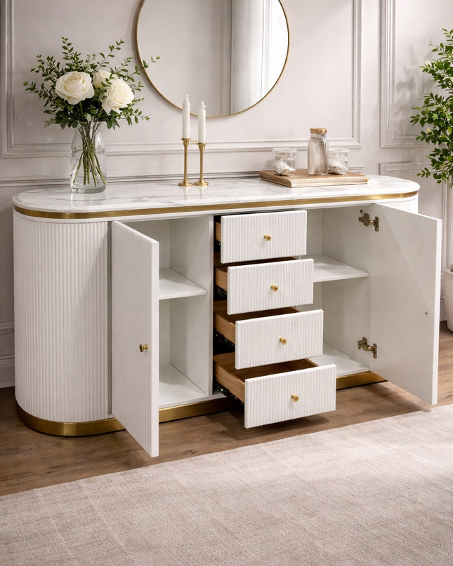 Alisa Buffet Table - White