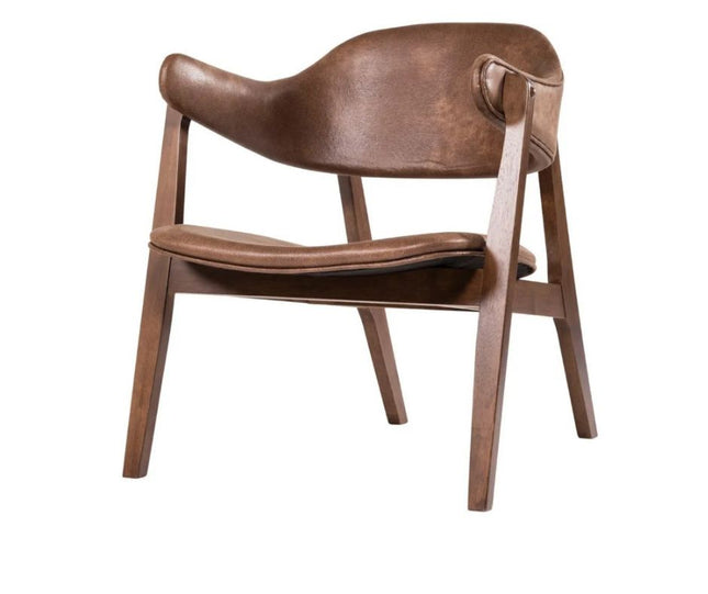 Angela Lounge Chair Set of 2 - Walnut