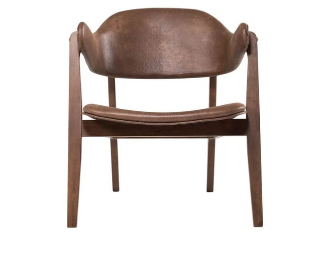 Angela Lounge Chair Set of 2 - Walnut