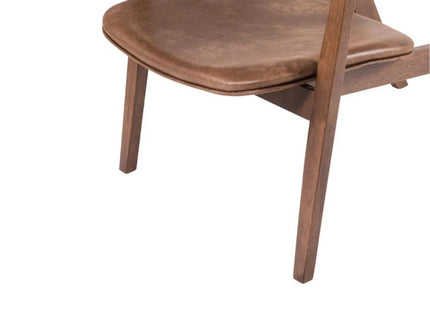Angela Lounge Chair Set of 2 - Walnut