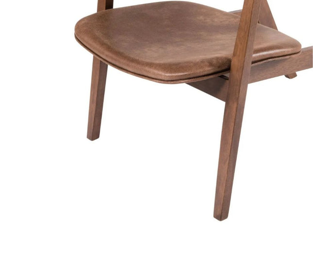 Angela Lounge Chair Set of 2 - Walnut