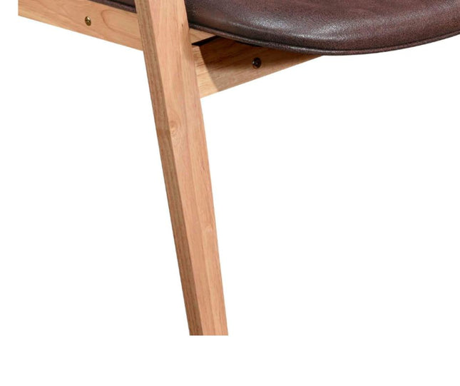 Angela Lounge Chair Set of 2 - Walnut