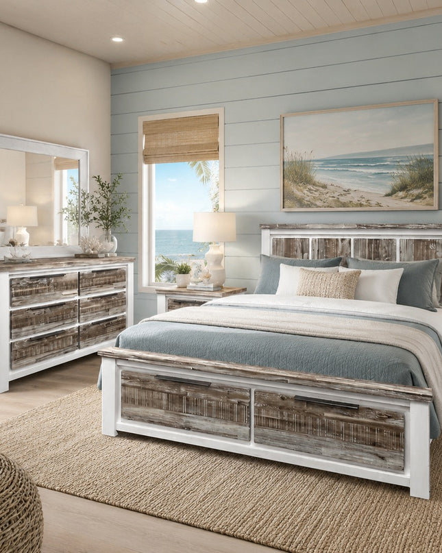 Athens 5 Pce King Dresser Mirror Suite