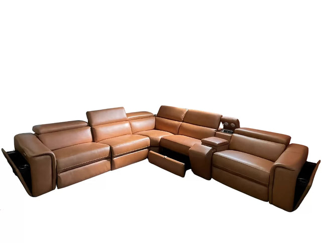 Axle Corner ER Lounge - Chestnut (Leather)