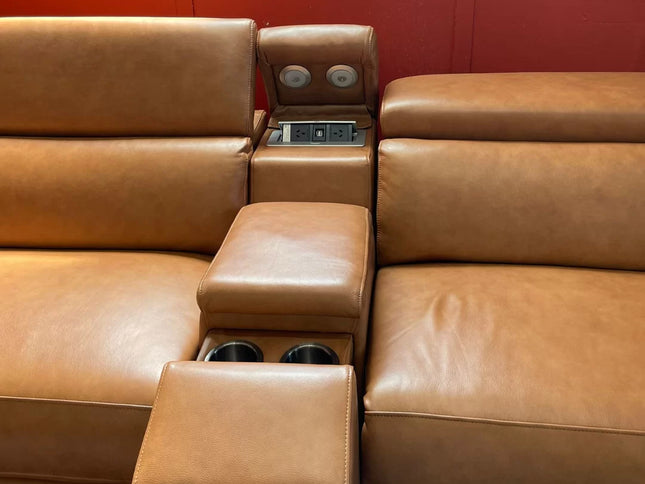 Axle Corner ER Lounge - Chestnut (Leather)