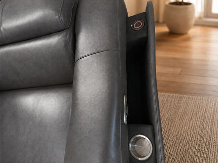 Axle Corner Er Lounge - Charcoal (Leather)