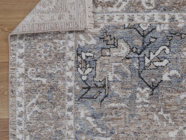 Baltimore Virginia Medallion Transitional Ash Rug
