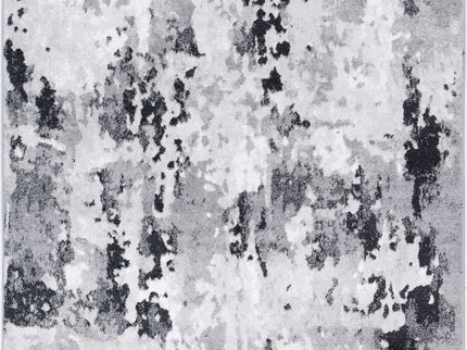 Bergen Abstract Black and Grey Rug