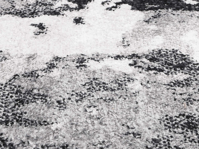 Bergen Abstract Black and Grey Rug