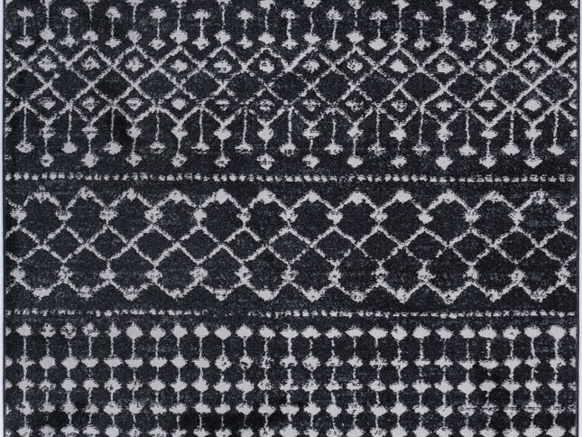 Bergen Repeats Black and White Rug