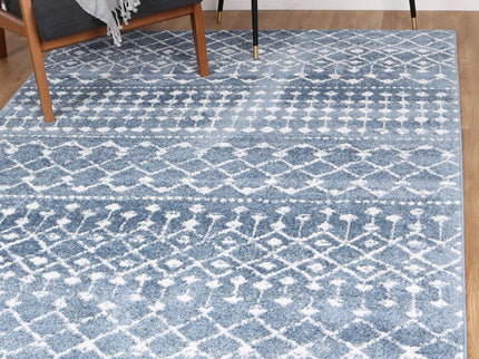 Bergen Repeats Blue and White Rug