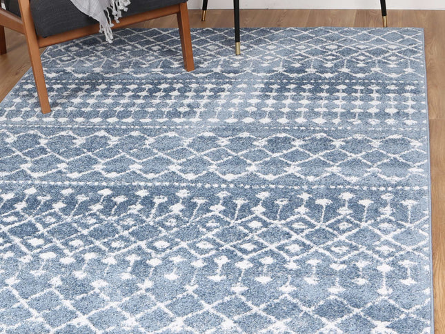 Bergen Repeats Blue and White Rug