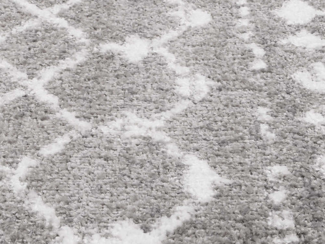 Bergen Repeats Grey and White Rug