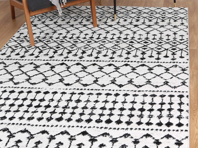 Bergen Repeats Black and White Rug