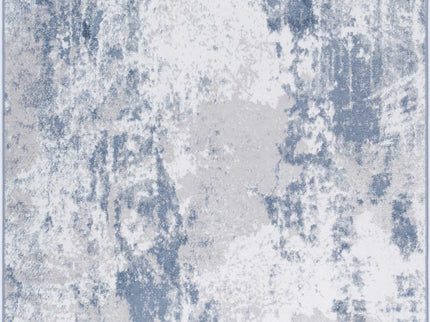 Bergen Abstract Blue and White Rug