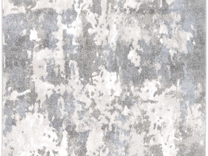 Bergen Abstract Grey and Blue Rug