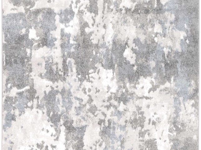 Bergen Abstract Grey and Blue Rug