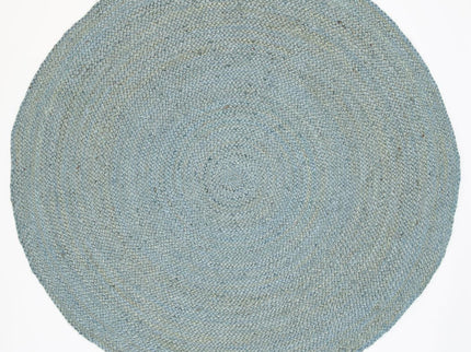 Organica Tundra Blue Jute Round Rug