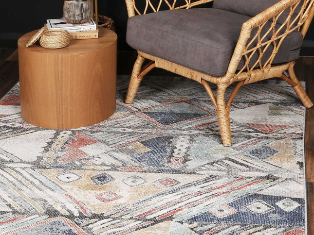 Bristol Geometric Muted Multi Rug