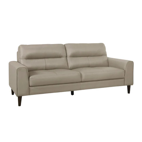 Burke 3 Seater - Taupe (Leather)
